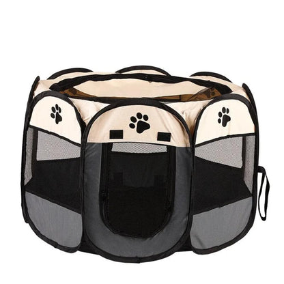 Octagonal Foldable Cat and Dog Tent – Portable Pet Playpen