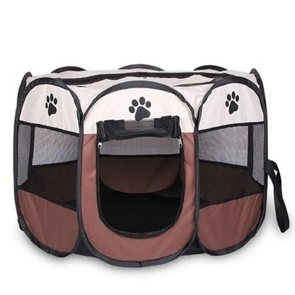Octagonal Foldable Cat and Dog Tent – Portable Pet Playpen