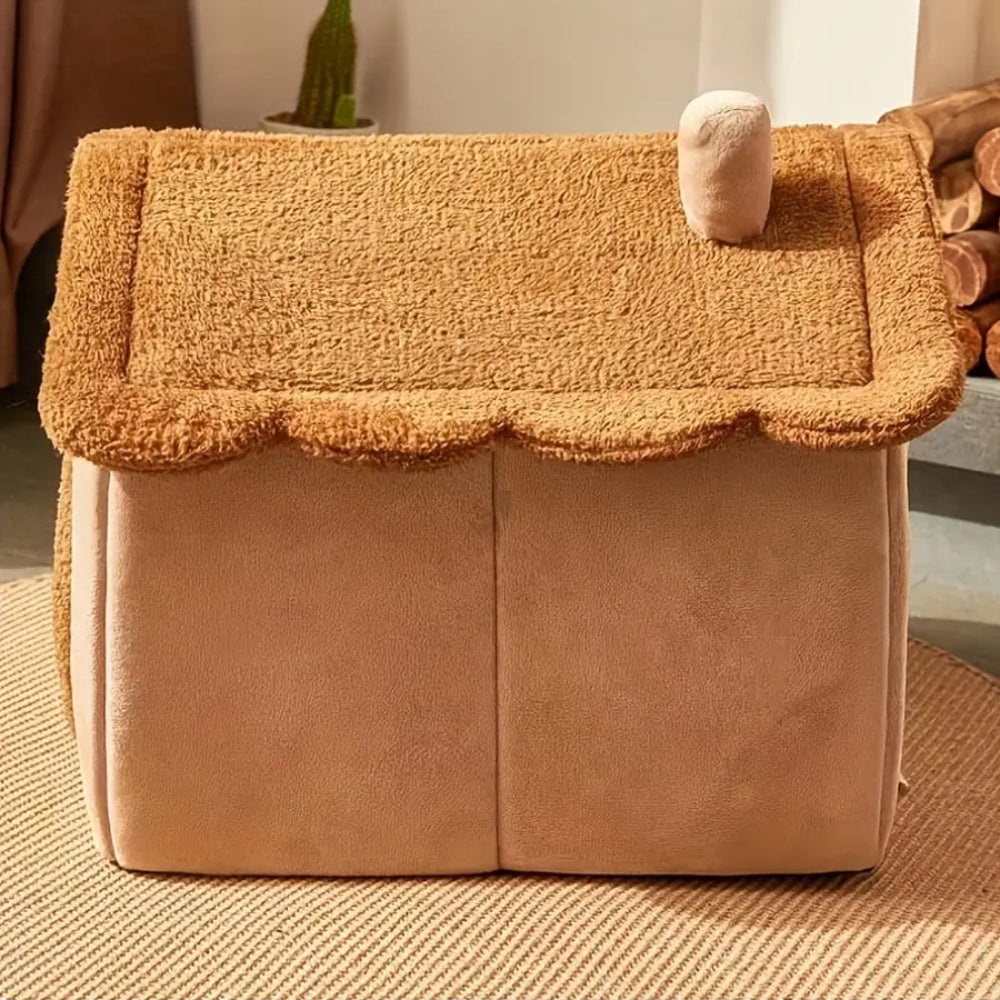 Cozy & Foldable Cat and Dog House - Removable Cats Bed House