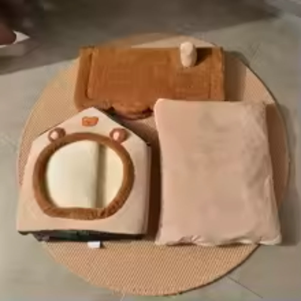 Cozy & Foldable Cat and Dog House - Removable Cats Bed House