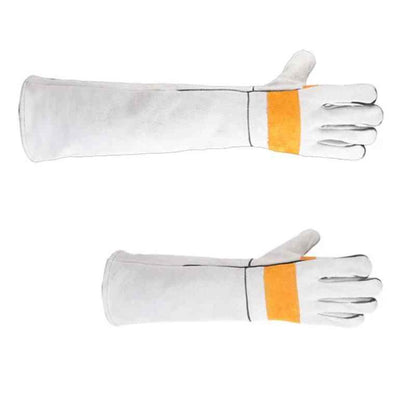 Anti-Bite and Scratch Protective Gloves for Dog and Cat Handling – White