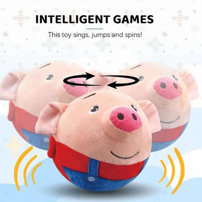 Interactive Dog and Cat Piggy Toy - Jumping Piggy Ball