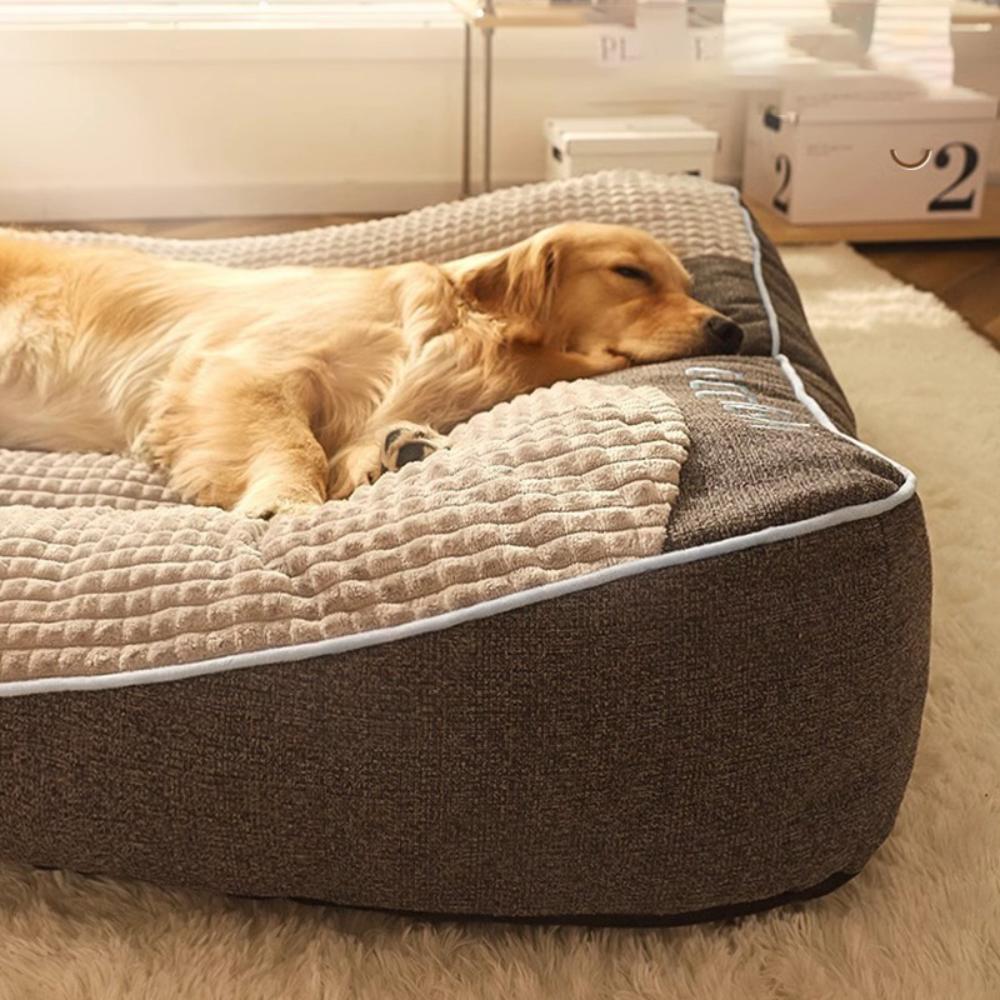 Large Scratch-resistant Dog Cushion Bed - Warm Dog Nest