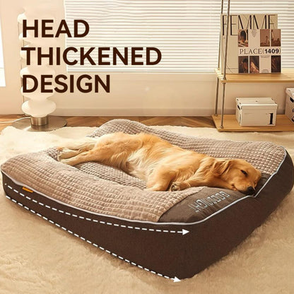 Large Scratch-resistant Dog Cushion Bed - Warm Dog Nest