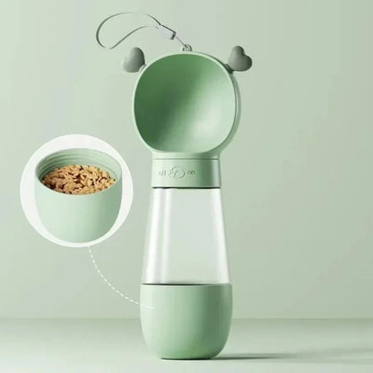 Multifunctional Dog Bottle – Water & Food Dispenser for Travel & Outdoor Use