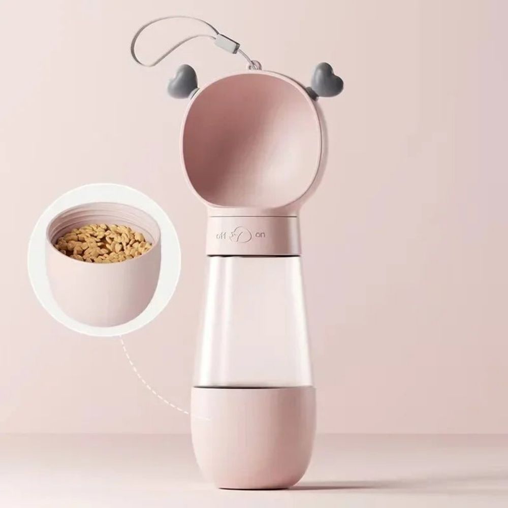 Multifunctional Dog Bottle – Water & Food Dispenser for Travel & Outdoor Use
