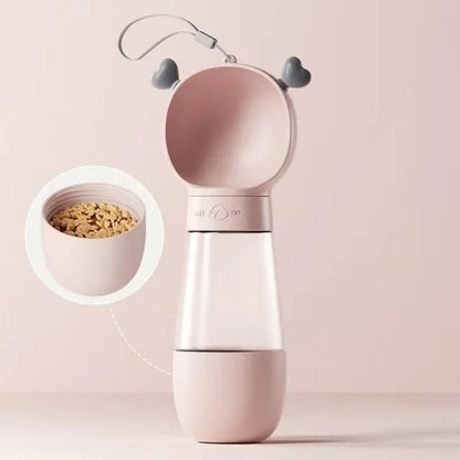 Multifunctional Dog Bottle – Water & Food Dispenser for Travel & Outdoor Use