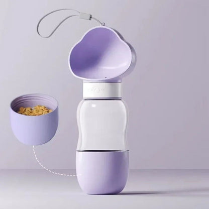 Multifunctional Dog Bottle – Water & Food Dispenser for Travel & Outdoor Use