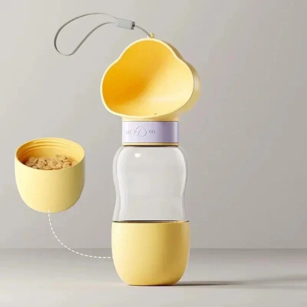 Multifunctional Dog Bottle – Water & Food Dispenser for Travel & Outdoor Use