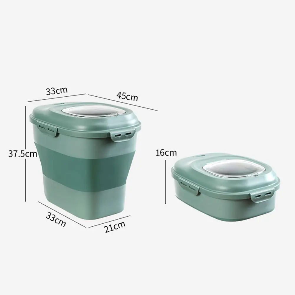 Dog & Cat Food Storage Container – Airtight Pet Food Bin with Scoop