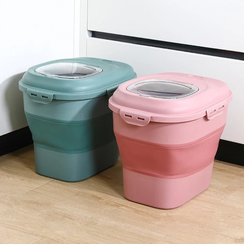 Dog & Cat Food Storage Container – Airtight Pet Food Bin with Scoop