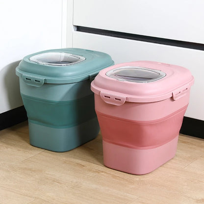 Dog & Cat Food Storage Container – Airtight Pet Food Bin with Scoop