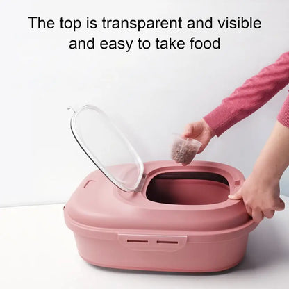Dog & Cat Food Storage Container – Airtight Pet Food Bin with Scoop