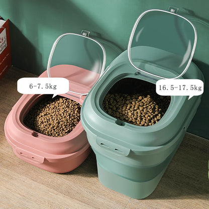 Dog & Cat Food Storage Container – Airtight Pet Food Bin with Scoop