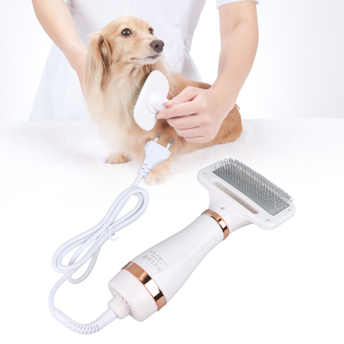 Portable Dog Grooming Dryer Brush - Dog Hair Dryer