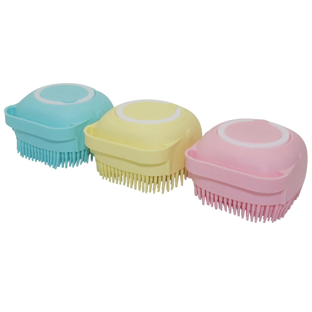 Dog and Cat Bathroom Brush - Silicone Dog Bath Brush
