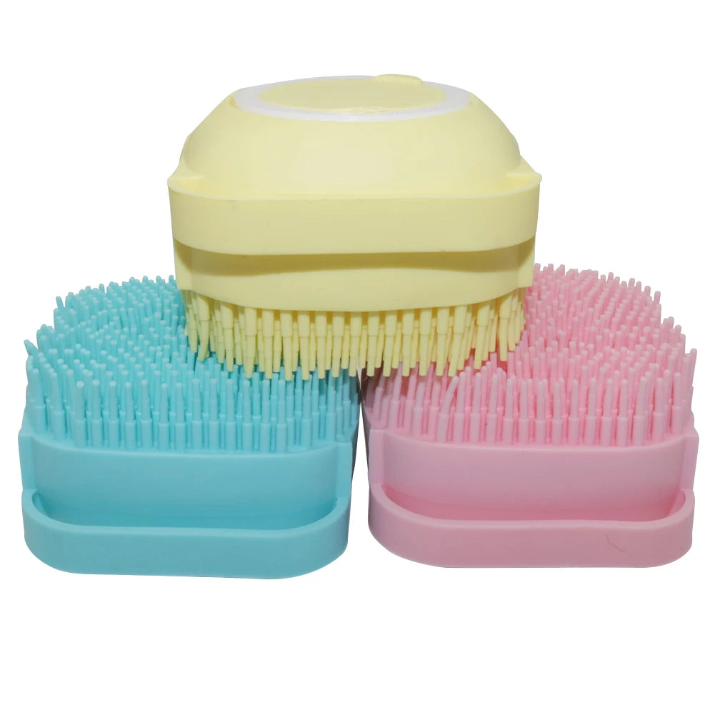Dog and Cat Bathroom Brush - Silicone Dog Bath Brush