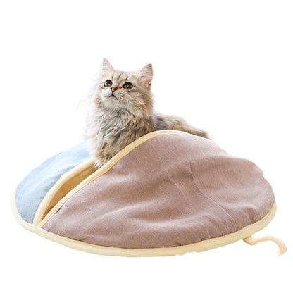 Round Cotton Cat Sleeping Bag – Cozy Bed for Ultimate Comfort