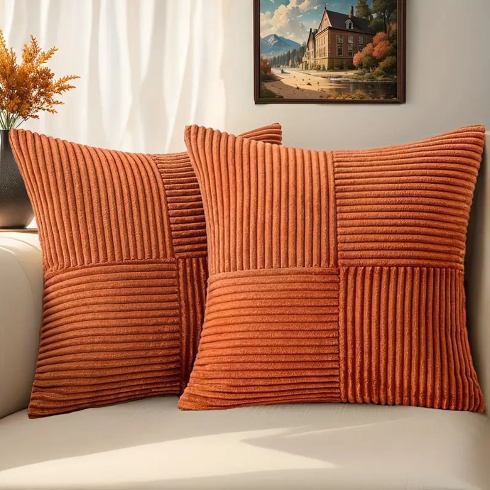 Vintage Textured Pillow Cover