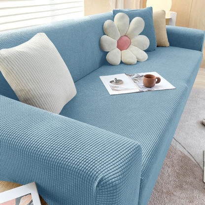 Pet Friendly Stretch Sofa Cover - Cat & Dog Proof Couch Protector – Lake Blue