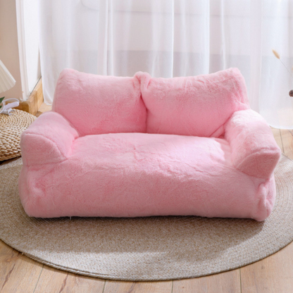 Plush Cat Bed – Comfortable Pet Sofa for Kitty