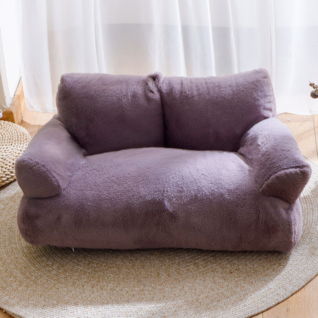 Plush Cat Bed – Comfortable Pet Sofa for Kitty
