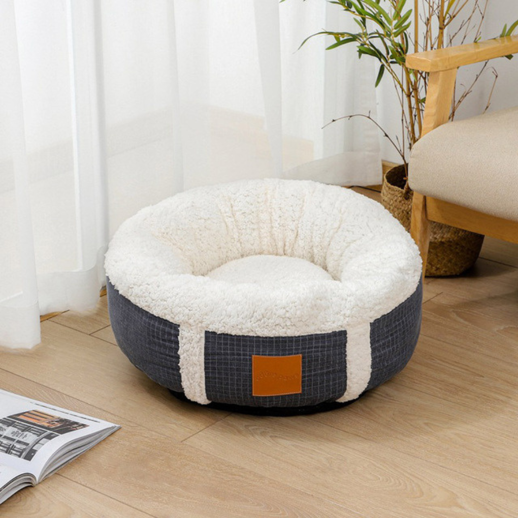 Cozy Plush Pet Bed for Calm Sleep