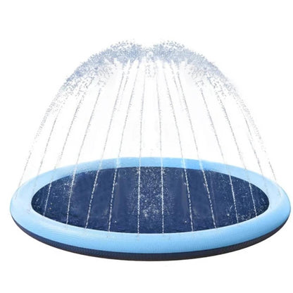 Dog Summer Water Spray Mat – Interactive Splash Pad for Pets