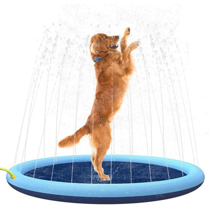 Dog Summer Water Spray Mat – Interactive Splash Pad for Pets