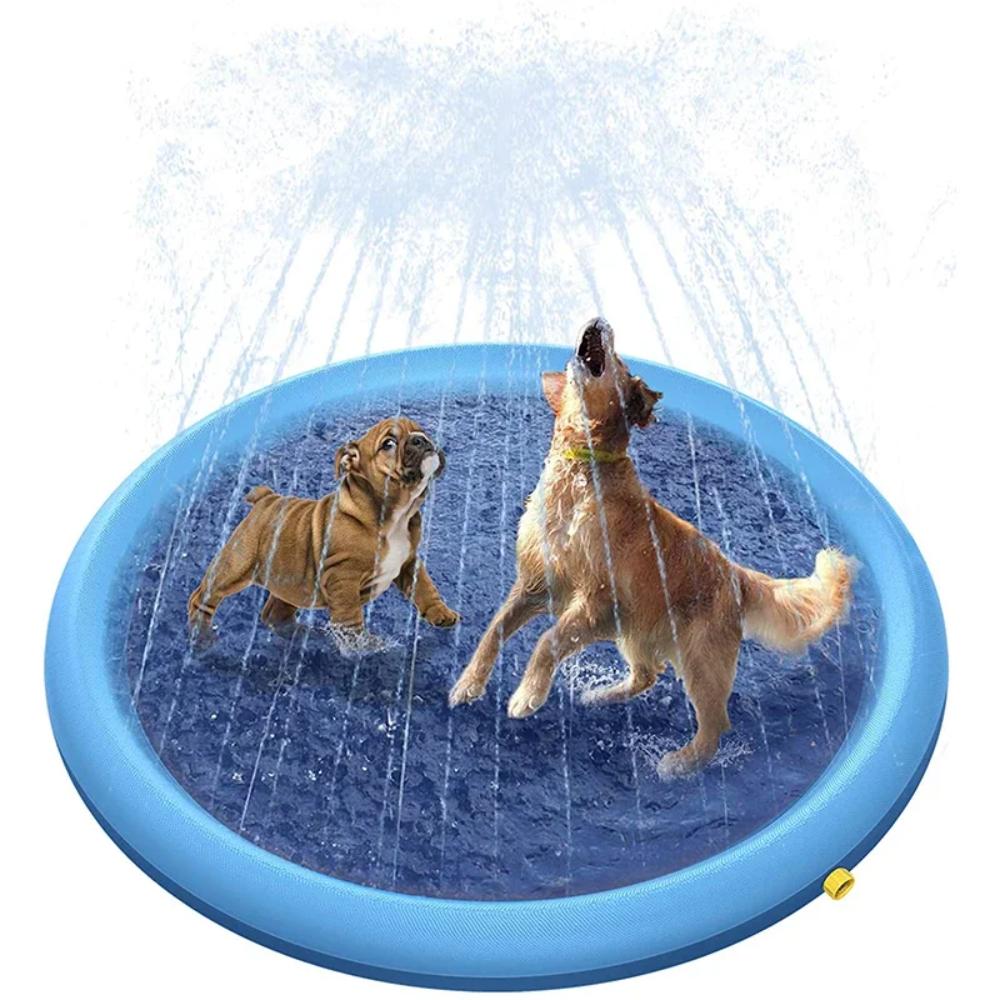 Dog Summer Water Spray Mat – Interactive Splash Pad for Pets