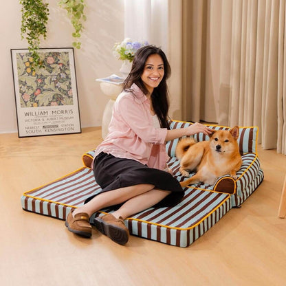 Stylish Patterned Waterproof Portable Pet Bed - Peties