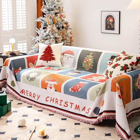 Festive Holiday Couch Slipcover - Peties