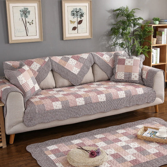 Soft Fleece Sofa Protector – Waterproof Slip Resistant Cover - Peties