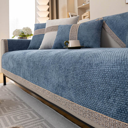 Soft Plush Non-Slip Fleece Sofa Protector Cover