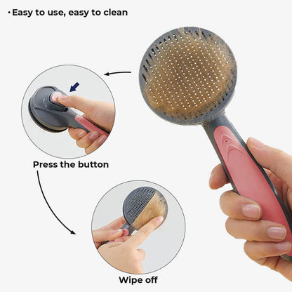 Easy Clean Grooming Pet Brush Comb - Peties