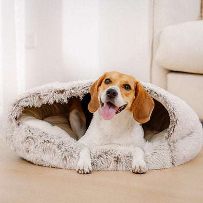 Cozy Soft Covered Pet Dog Bed - Peties