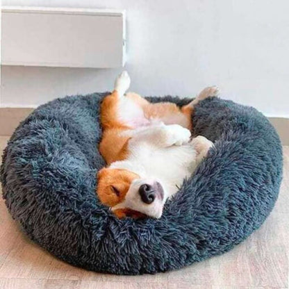 Comforting Stress Relief Pet Bed – Dark Gray