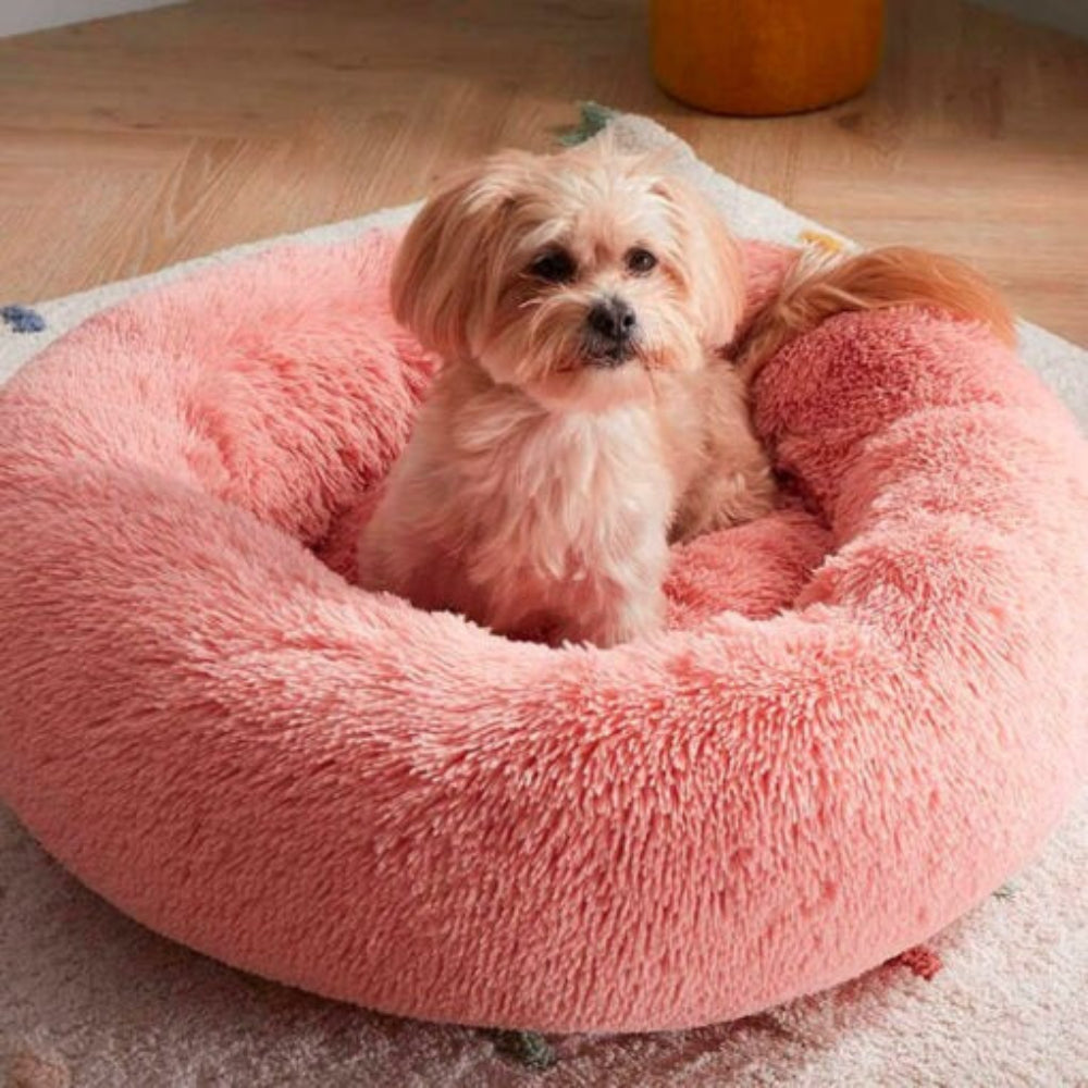 Comforting Stress Relief Pet Bed – Pink