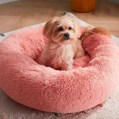 Comforting Stress Relief Pet Bed – Pink