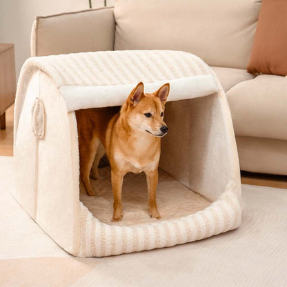 Comfortable Patterned Supportive Pet Bed - Peties