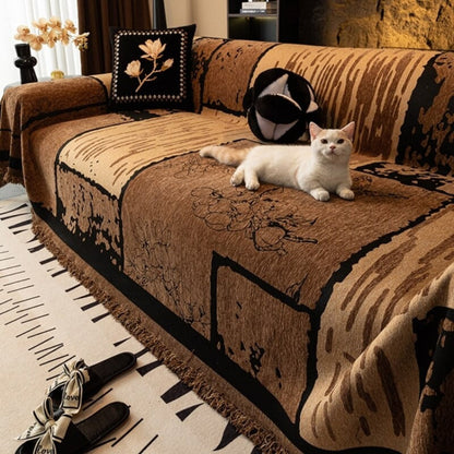 Soft Fleece Furniture Cover Sofa Throw Blanket