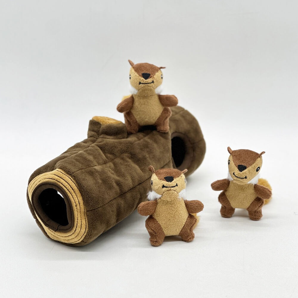Fun Hide and Seek Plush Dog Toy with Tree - Peties
