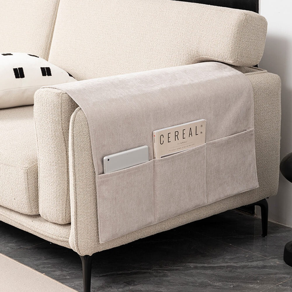 Soft Sofa Arm Protector with Storage Pocket - Peties