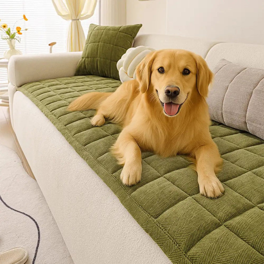 Plush Tweed Couch Slipcover - Peties