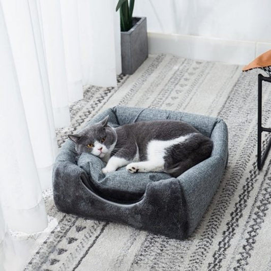 Soft Cat Bed House with Hideaway - Peties