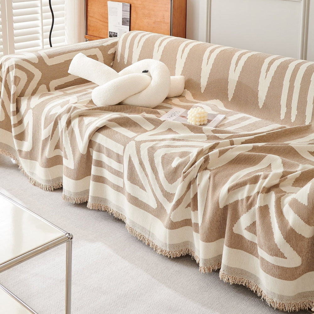 Colorful Patterned Sofa Slipcover
