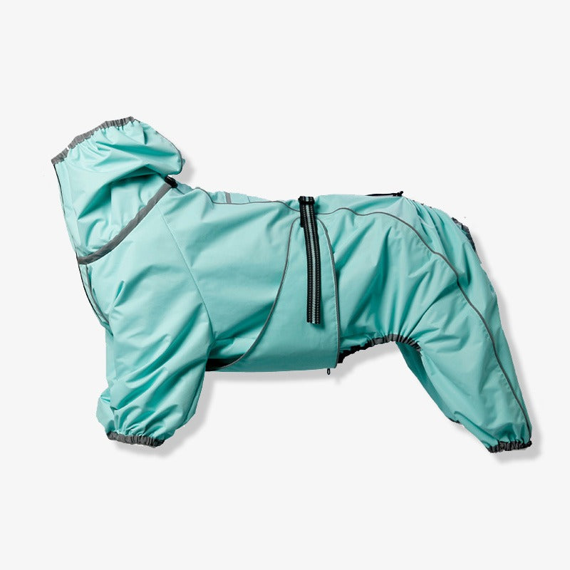 Breathable Water Resistant Dog Rain Jacket – Blue