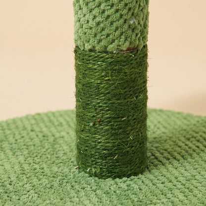 Natural Sisal Cat Scratching Post – close-up of the sisal rope and round fabric base