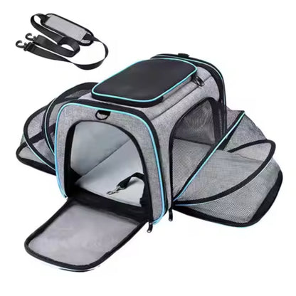 Foldable Cat Carrier Bag - Expandable and Breathable