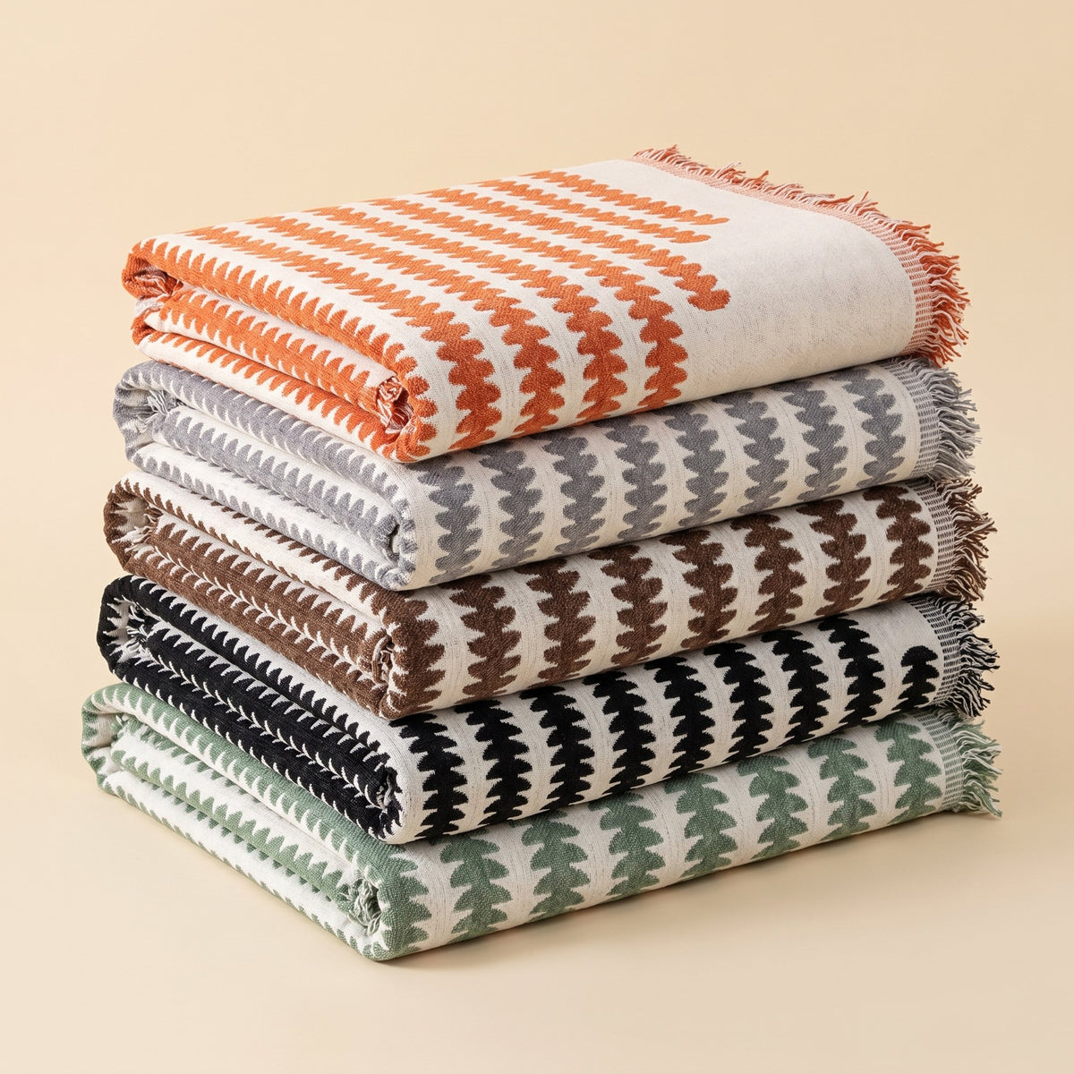 Chenille sofa cover in five colours – orange, gray, coffee, black and green